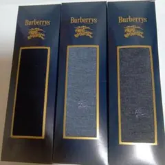 Burberrys ソックス 3足セット 25cm ネイビー グレー
