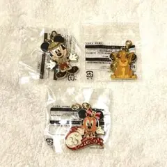 【新品未開封】ディズニー　チャーム　ファスナーマスコット　3個セット