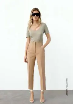ZARA ハイウエストパンツ