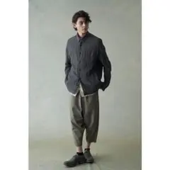 新品DEVOAシャツジャケットJacket linen グレンチェックサイズ2