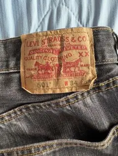LEVI'S 501 ダークグレー デニム W34 L34