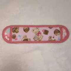ハンドメイド水筒肩紐カバー　クマ柄