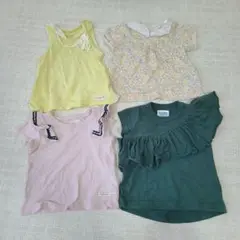 80サイズ女の子用トップス4点セット