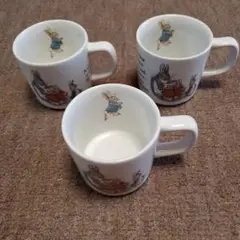 【旧刻印】ピーター·ラビット マグカップ 3個セット