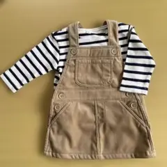 無印良品　ジャンパースカート&Tシャツ