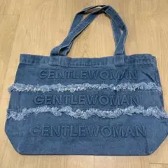 GENTLE WOMAN ジェントルウーマン デニム フリル トートバッグ