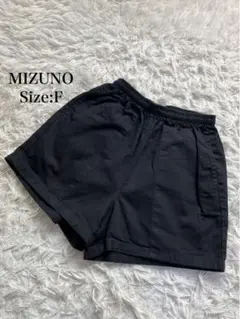 ミズノ レディース レイヤード ショートパンツ ブラック スポーツウェア