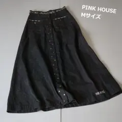【人気】PINK HOUSE デニムスカート ロングスカート フレアースカート