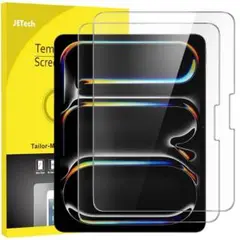 JETech iPad Pro用 13インチ 9H強化ガラス 2枚入