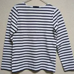 Le minor　ルミノア　白×青ボーダー カットソー　美品