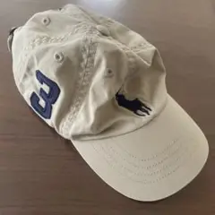 ♡美品♡ ポロラルフローレン　ビックポニー　ベージュ　キャップ　キッズ