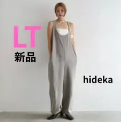 【新品 】しまむらhideka バレルサロペット LT中灰グレー 高身長サイズ