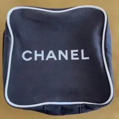 CHANEL 両面ロゴ ポーチ ブラック