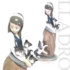 絶版 激レア♡リヤドロ♡ 秋の掃除 LLADRO 少女 猫 フィギュリン Amazon.co.jp: 絶版 リヤドロ 秋の掃除 LLADRO 少女 猫 フィギュ