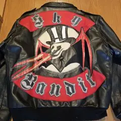 フライングジャケット　34年前　ダメージブラウン　ジョンソンズ　ラロッカ フライングジャケット 34年前 ダメージブラウン ジョンソンズ