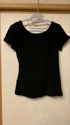 【新品未使用】max&co. ブラック 半袖カットソーLサイズ