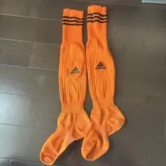 adidas オレンジ ソックス ストライプ19〜21