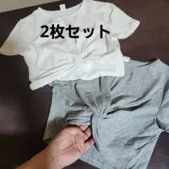 SHEIN 11-12Y クロップド丈Tシャツ 2枚セット