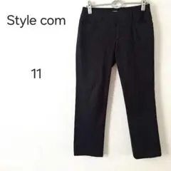 1208＊東京スタイル Style com ブラック スラックス 11