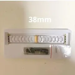 ウォッチバンド 38mm 白‼️時計 ベルト 交換ベルト べると
