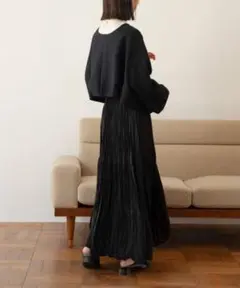 最終価格　hinari ヴィンテージサテンワッシャースカート　美品