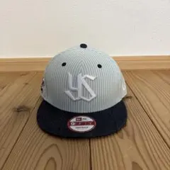 NEWERA 水色ダークブルーベースボールキャップ 9FIFTY