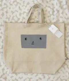 レア ミナペルホネン anim ホワイトデニム 赤耳 エコバッグ白アニム