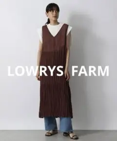 LOWRYSFARM クリンクルノースリーブワンピ ース 美品