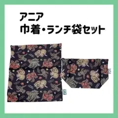 アニア 恐竜 巾着 L ランチ袋 2点セット お弁当袋
