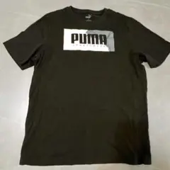 PUMA 黒 Tシャツ ロゴプリント Lサイズ