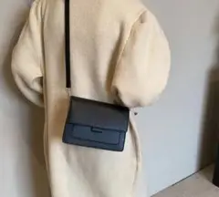 【訳あり】ショルダーバッグ ミニバッグ シンプル 黒