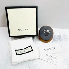 【⭐️激カワ❣️シルバー⭐️】グッチ インターロッキングG ダブルワイヤーリング
