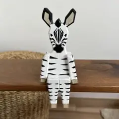 オーサムストア　しまうま　置物　木製