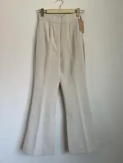 eimyistoire♡ベージュ フレアパンツ スリット入り