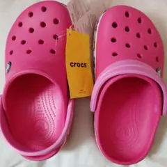 クロックス✕Disney　キッズサンダル　ピンク
