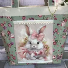 大特価品！トートバッグ　うさぎ