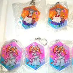 ポップンミュージック　ロキ　アリサ　アクリルキーホルダー 5個セット