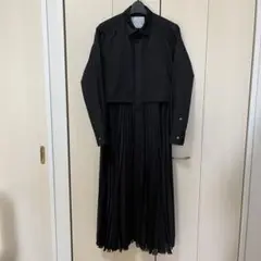 SACAI サカイ プリーツスカートドッキングシャツワンピース