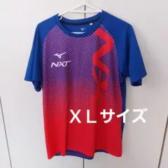 Mizuno NXT メッシュTシャツ XL 青/赤