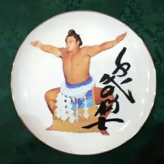 千代の富士飾り皿 ✨セール中! 相撲 千代の富士 飾り皿 置物 榮陶焼 - メルカリ