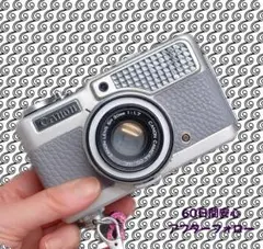 「レトロ フイルムカメラ」Canon Demi S リメイク グレー 美品