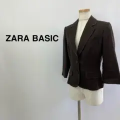 ザラ ベーシック ジャケット ダークブラウン レディース