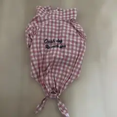 チェック柄ペット服 ピンク系