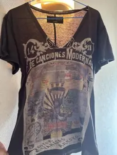 00s SHARE SPIRIT Vネック Tシャツ