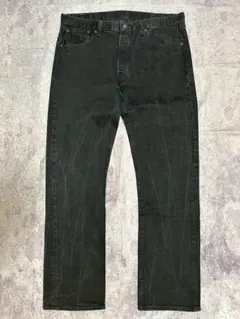 Levi's 501 66 E w38l34 リーバイス　ブラック後染め先染め
