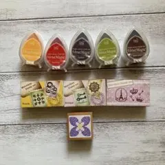 VersaMagicインク5個➕マッチボックススタンプ3個➕北欧スタンプ1セット