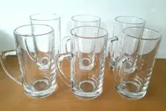 ホットグラス　6個セット ハンドル付き♪　新古品　お湯割