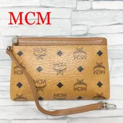 ※N⑩MCM エムシーエム ヴィセトス ストラップ付き ポーチ