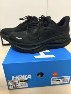 新品　HOKA Bondi 8 ブラック 10.5E (ワイド)