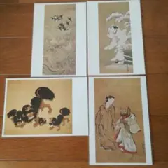 江戸絵画　ポストカードセット③